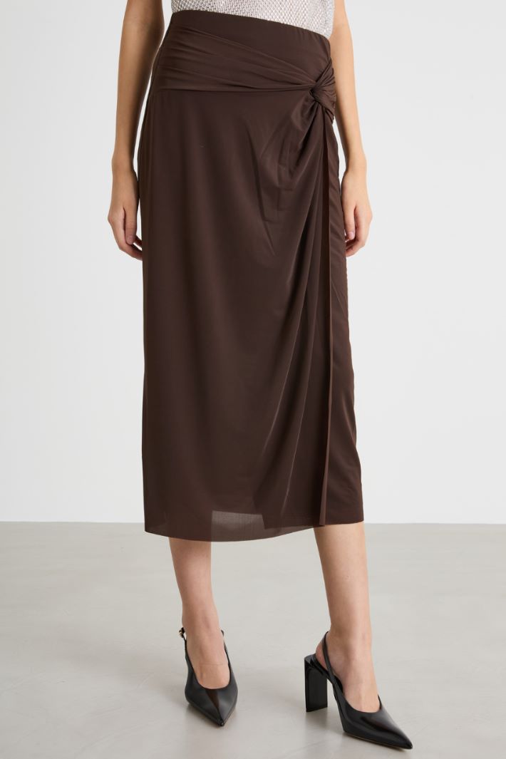 Draped pencil skirt Intrend - 2