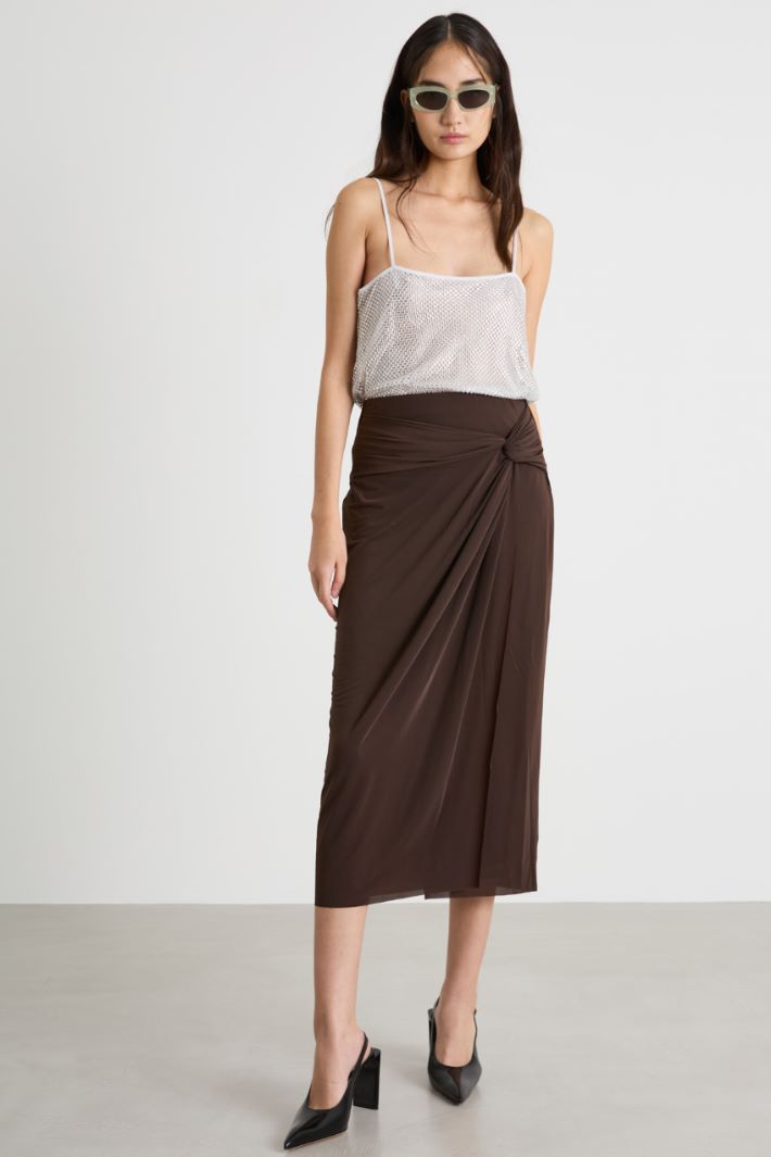 Draped pencil skirt Intrend