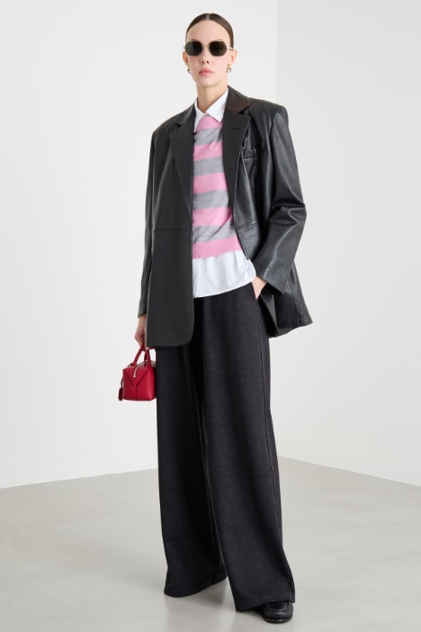 Pantalone stile joggers in jersey effetto délavé Intrend