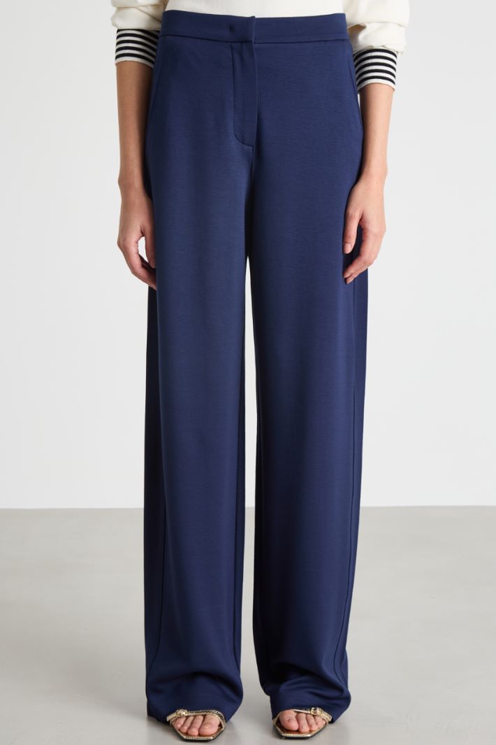 Wide-leg jersey trousers Intrend - 2