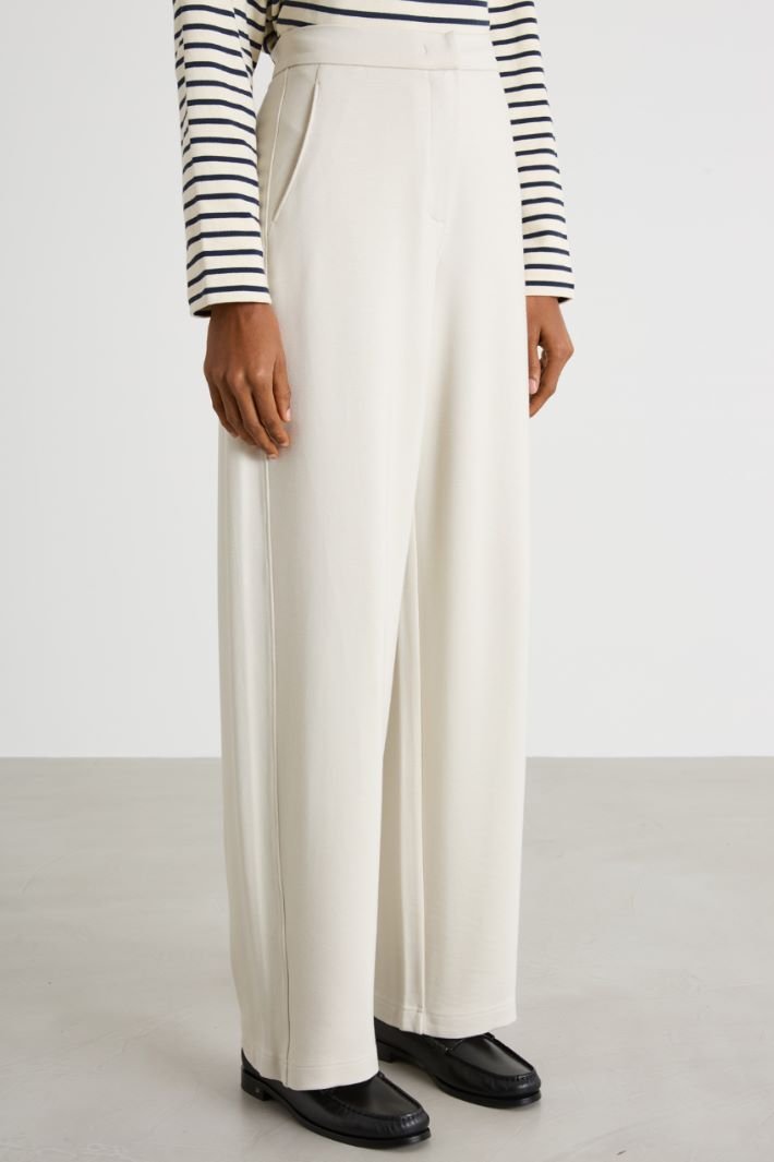 Wide-leg jersey trousers Intrend - 2