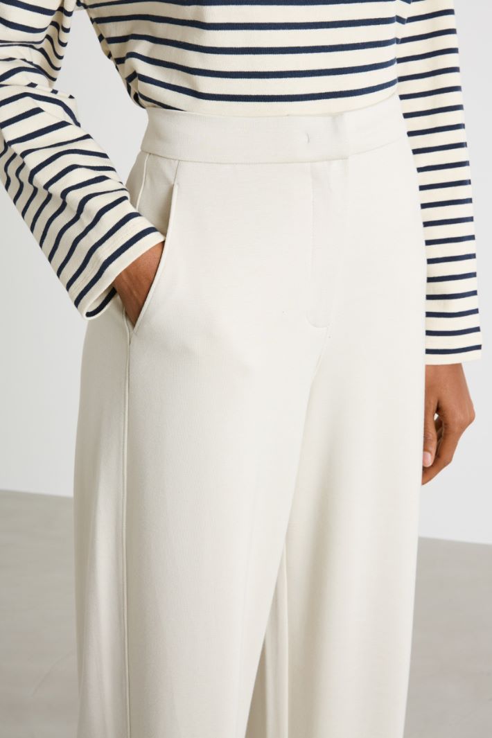 Wide-leg jersey trousers Intrend - 3