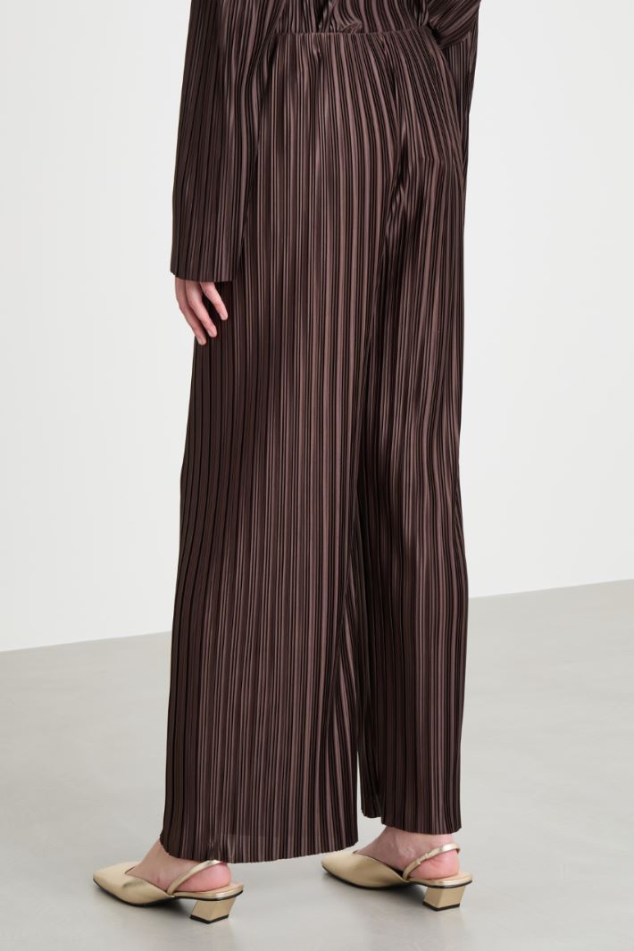 Pleated jersey trousers Intrend - 4