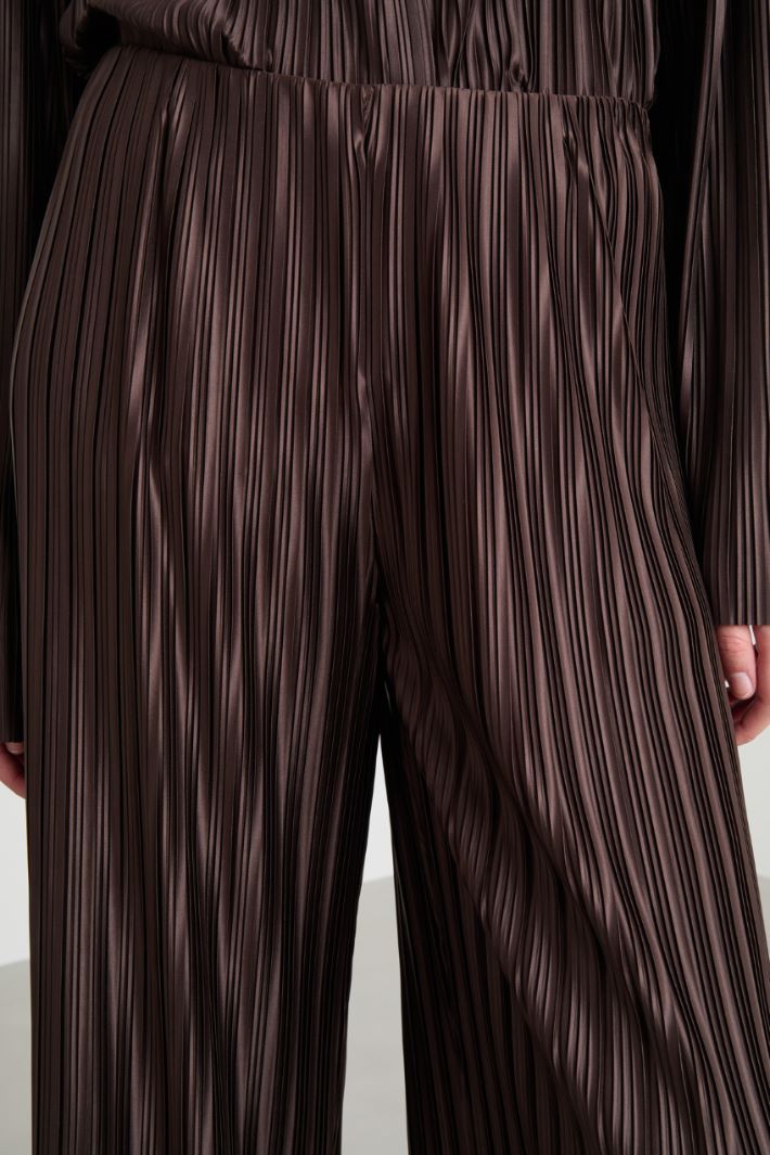 Pleated jersey trousers Intrend - 3