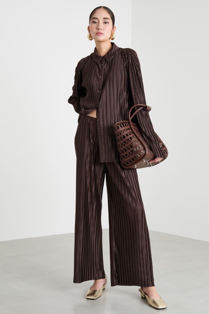 Pleated jersey trousers Intrend