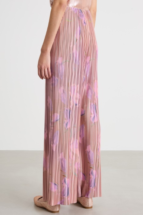 Pantalone in jersey plissé