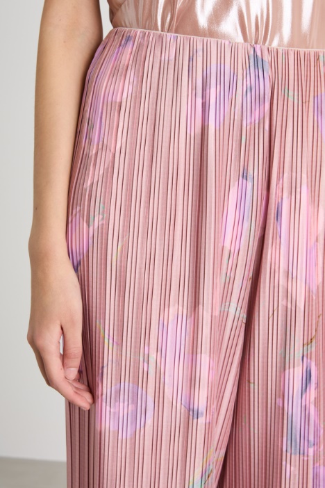 Pantalone in jersey plissé