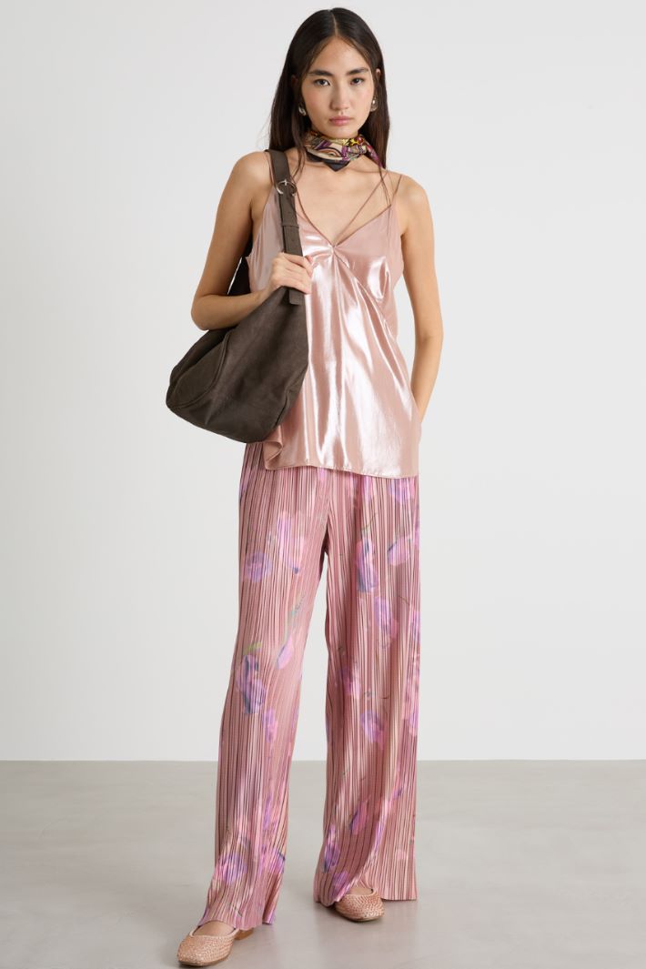 Pleated jersey trousers Intrend