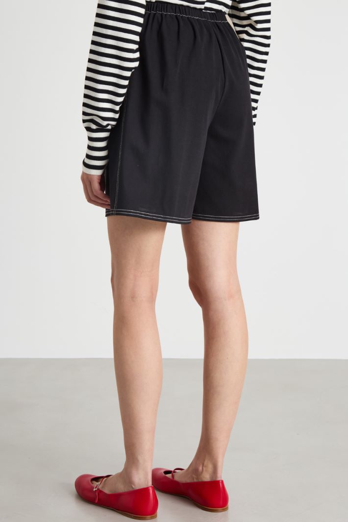 Jersey A-line shorts Intrend - 4
