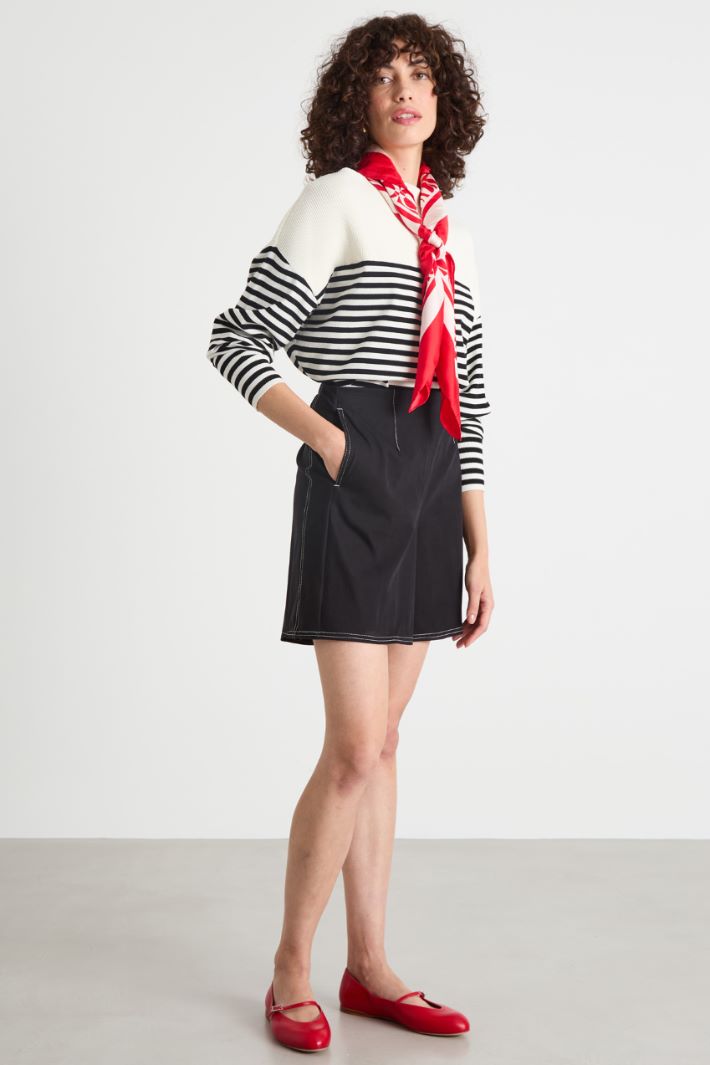 Jersey A-line shorts Intrend