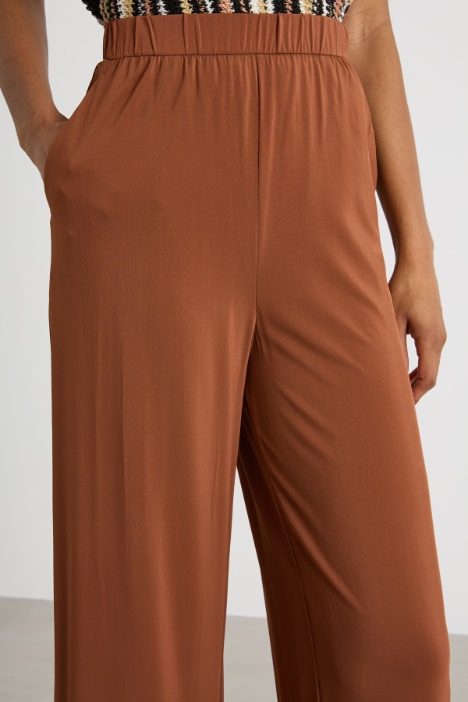 Pantalone in jersey fluido