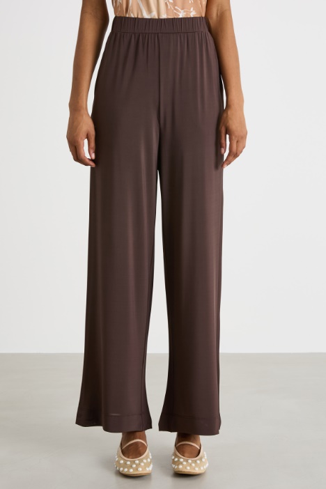 Pantalone in jersey fluido