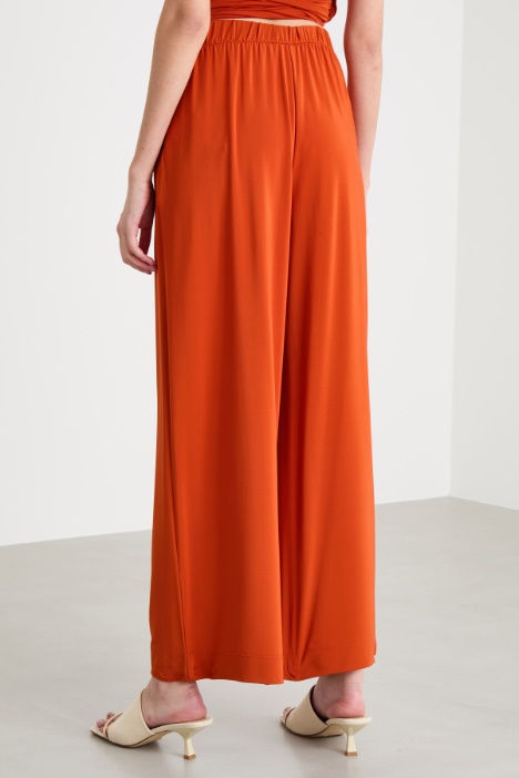 Pantalone in jersey fluido