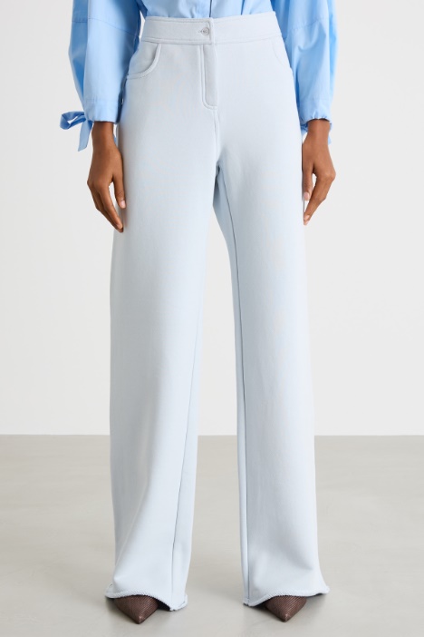 Pantalone ampio in felpa