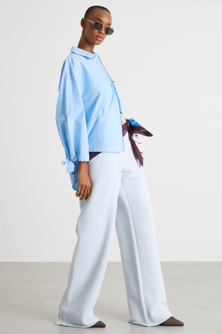 Wide leg fleece trousers Intrend