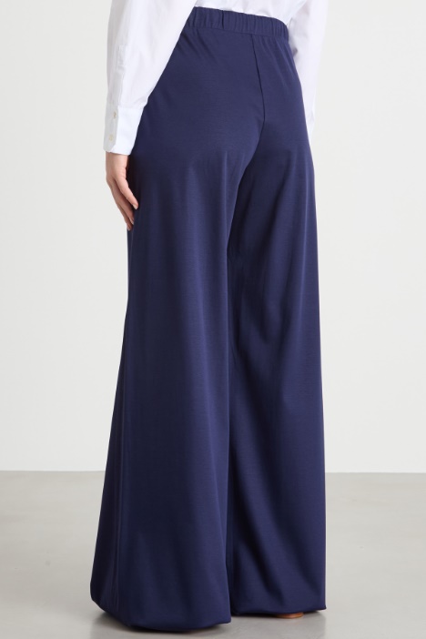 Pantalone stile joggers in jersey