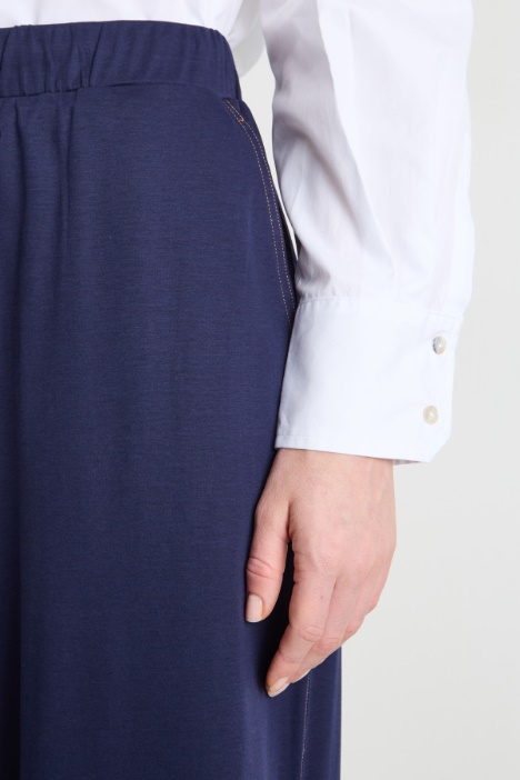 Pantalone stile joggers in jersey