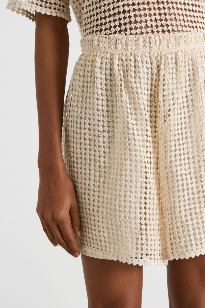 Macramé jersey shorts Intrend - 3