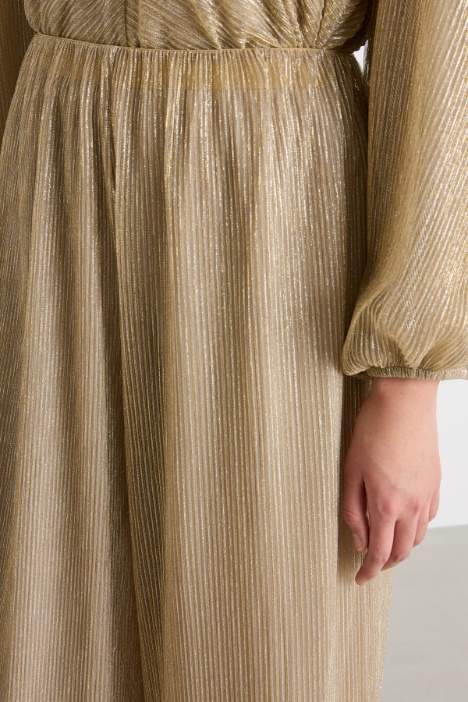 Pantalone ampio in jersey laminato