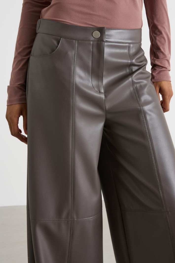 Coated jersey trousers Intrend - 3