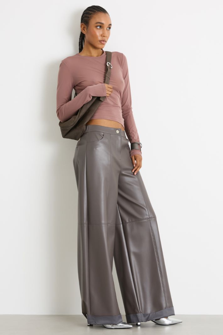 Coated jersey trousers Intrend