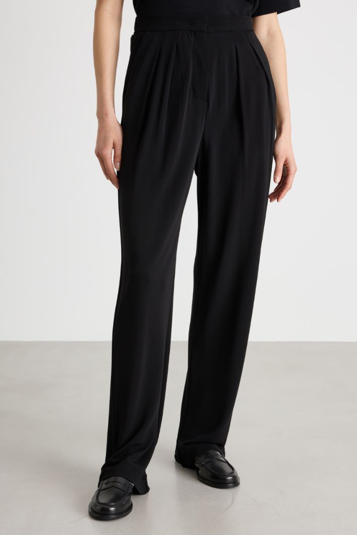 Pantalone carrot in jersey Intrend - 2