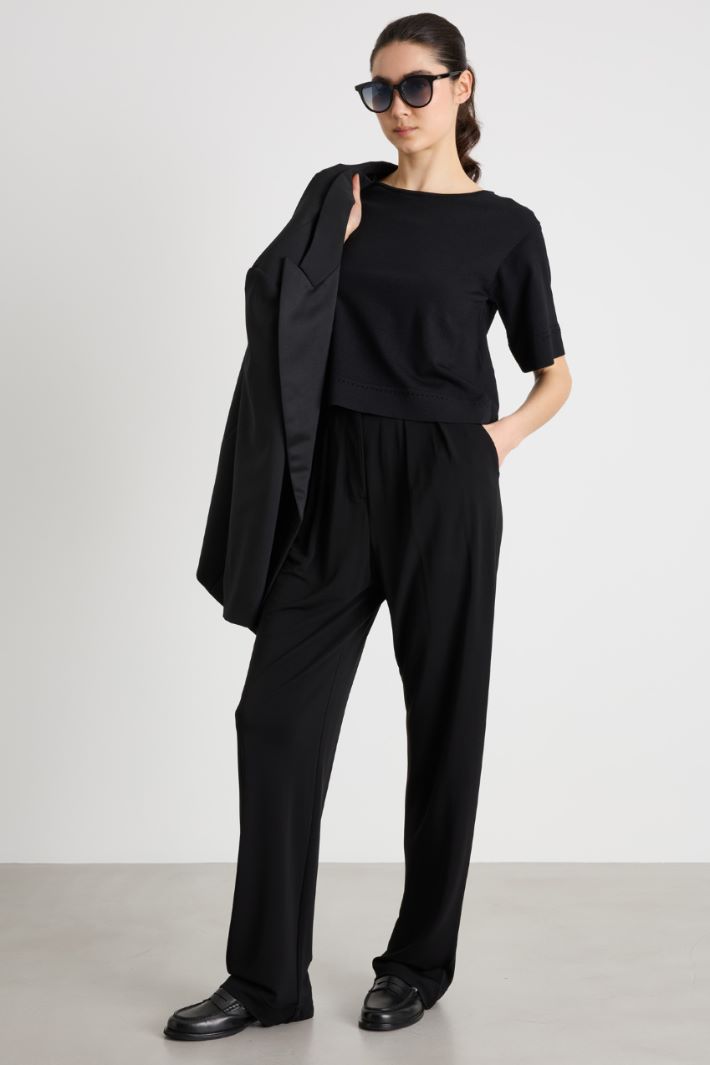 Pantalone carrot in jersey Intrend