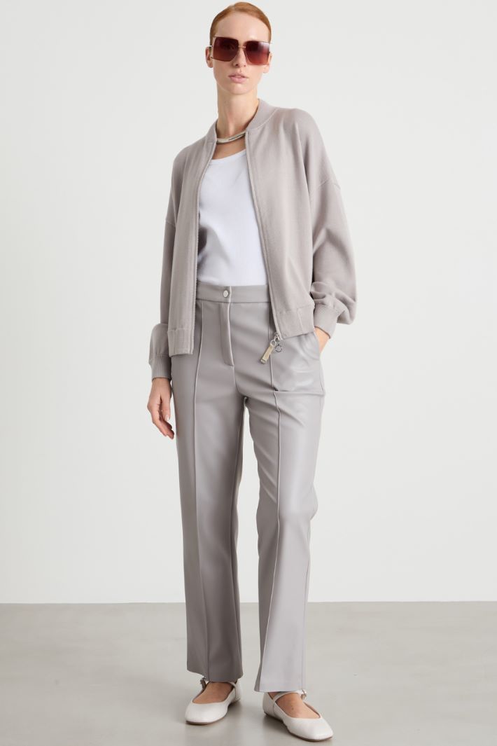 Coated jersey trousers Intrend