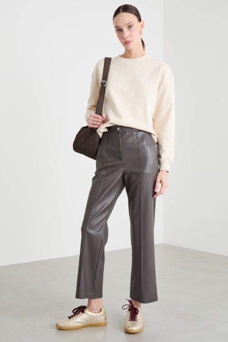 Coated jersey trousers Intrend