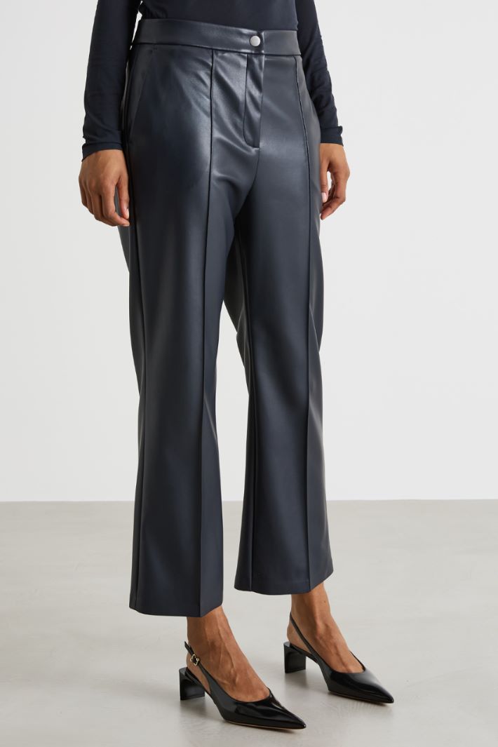 Pantalone in jersey spalmato Intrend - 2