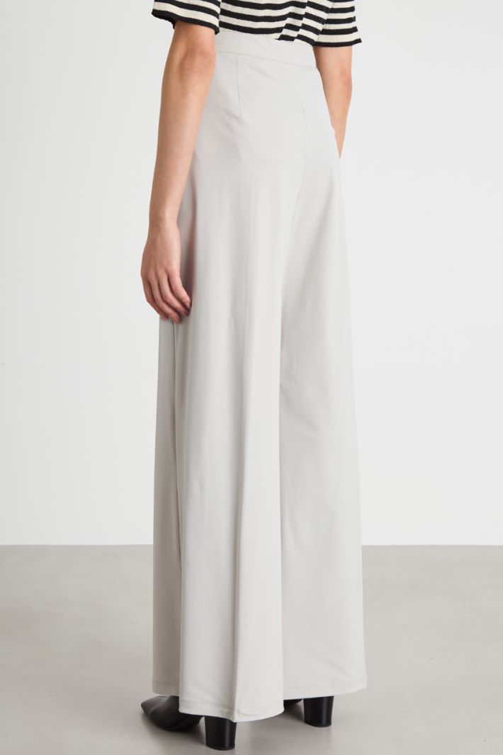 Pleated jersey trousers Intrend - 4