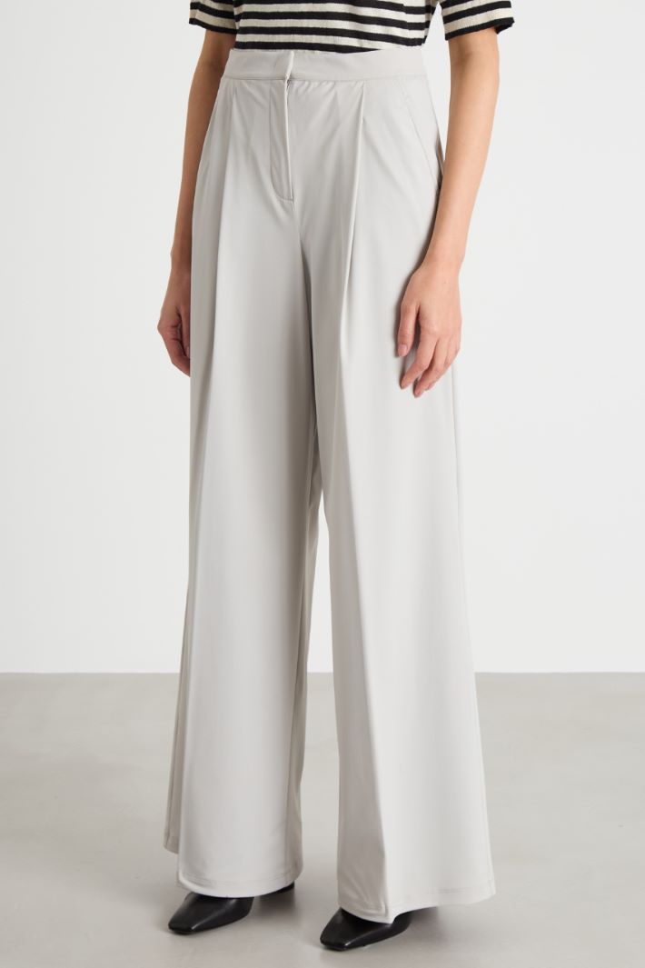 Pleated jersey trousers Intrend - 2