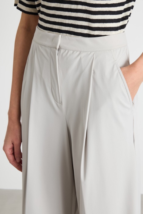 Pantalone in jersey con pinces