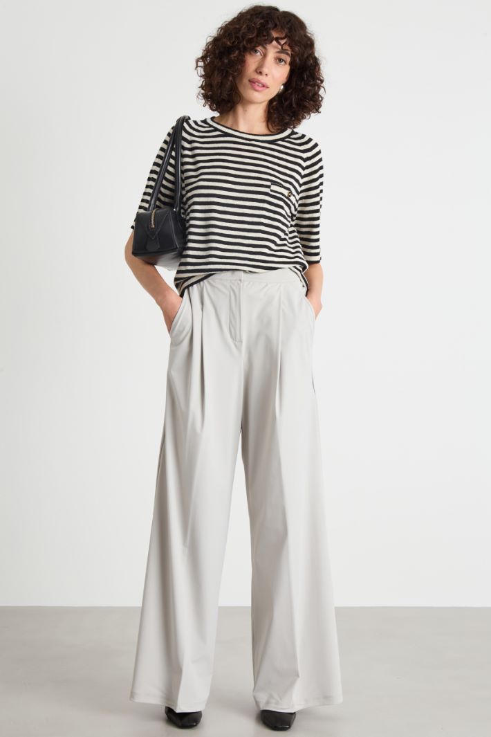Pleated jersey trousers Intrend