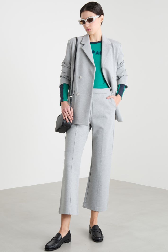 Central Pintuck Trousers Intrend