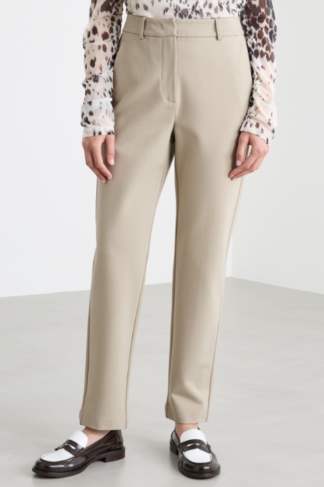 Pantalone dritto a vita alta
