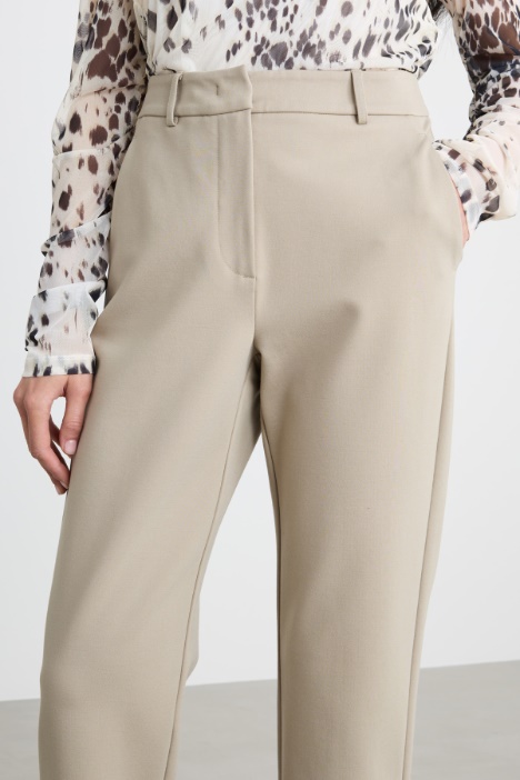 Pantalone dritto a vita alta