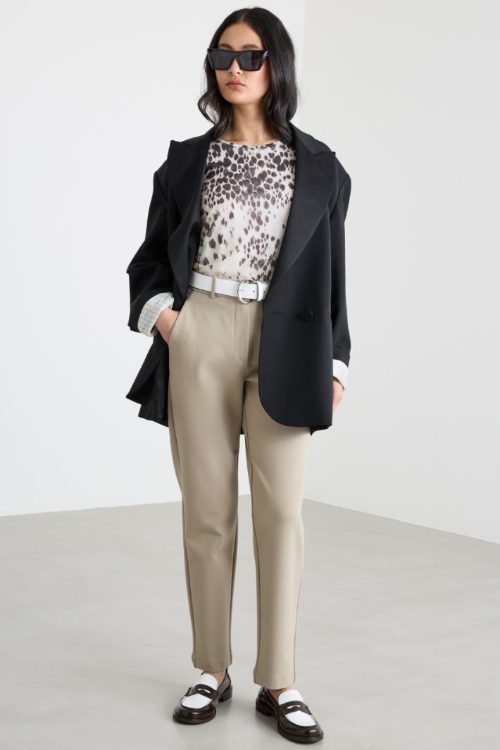 Pantalone dritto a vita alta Intrend