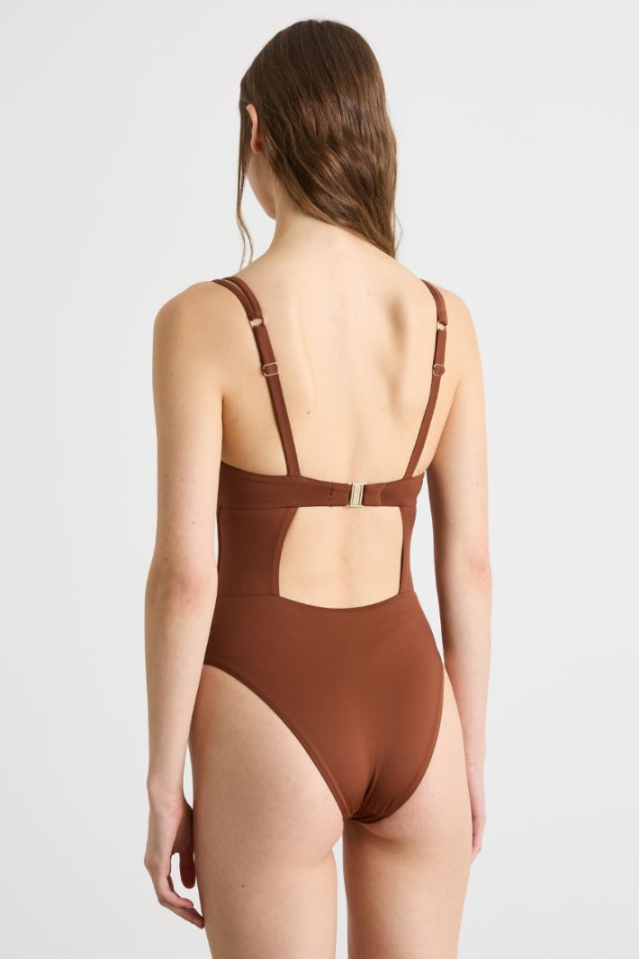 High-shine jersey swimsuit Intrend - 3