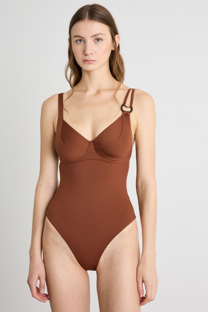High-shine jersey swimsuit Intrend - 2