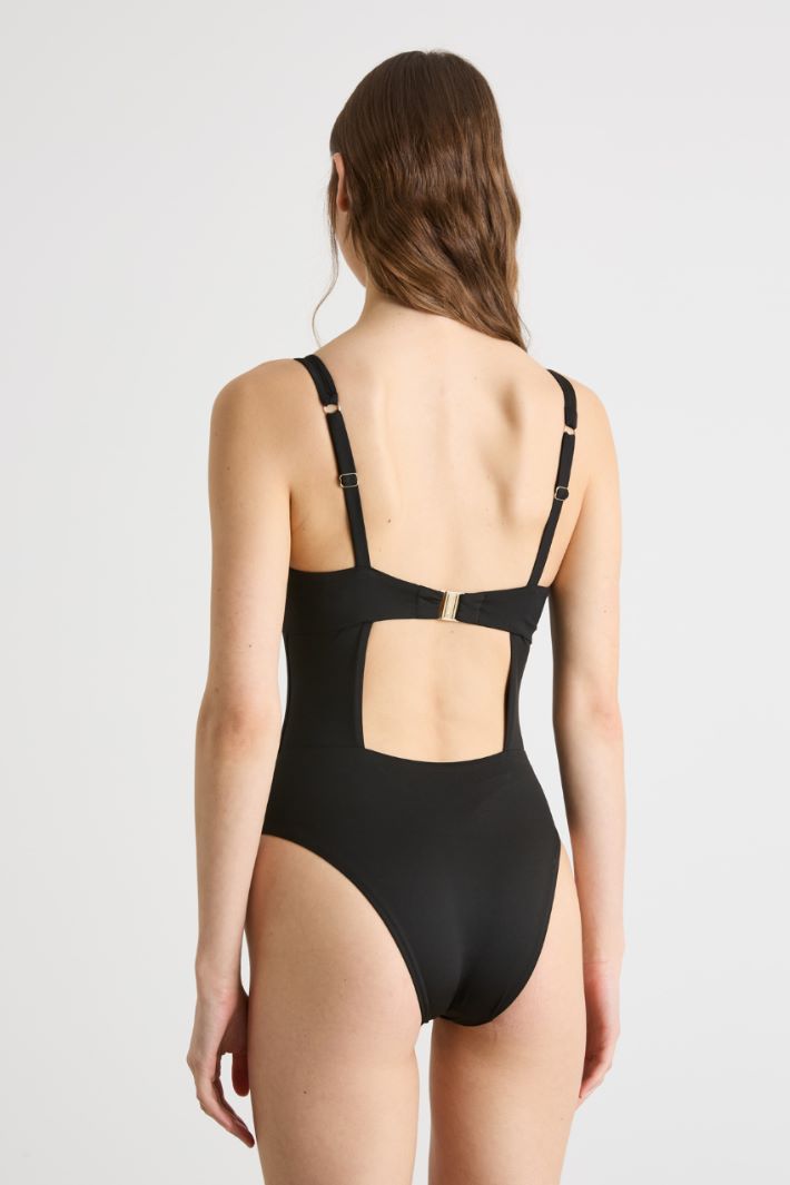 High-shine jersey swimsuit Intrend - 3