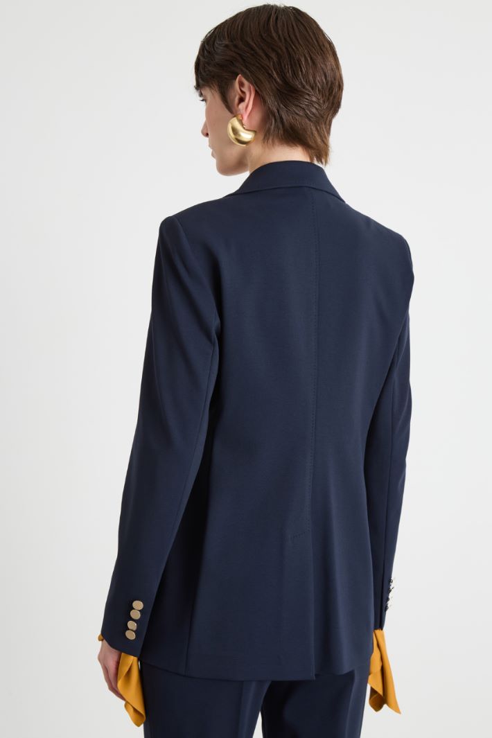 Double-breasted jersey blazer Intrend - 4