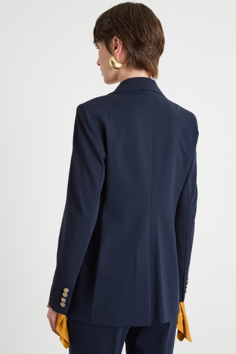 Blazer doppiopetto in jersey