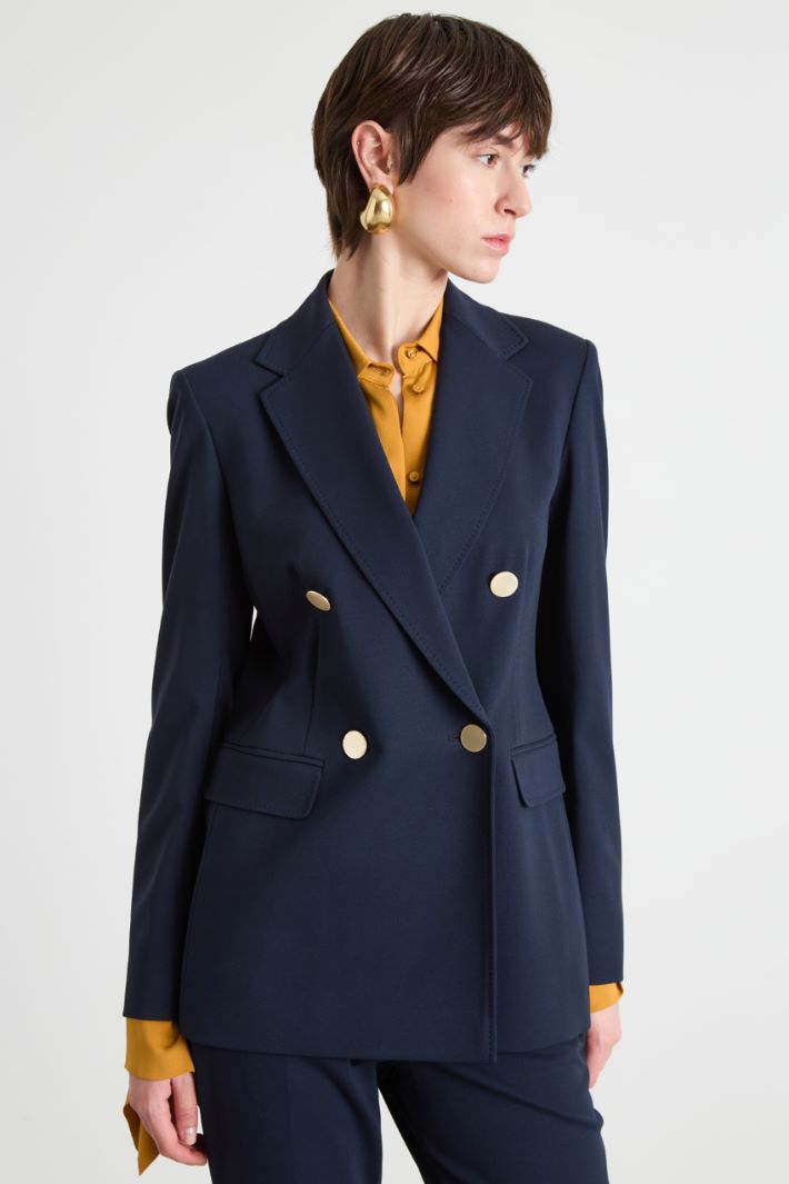 Double-breasted jersey blazer Intrend - 2
