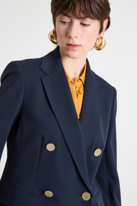 Blazer doppiopetto in jersey