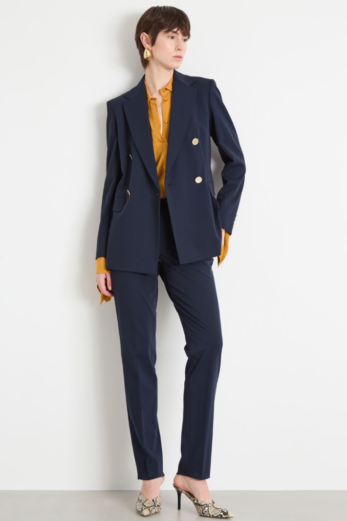 Double-breasted jersey blazer Intrend