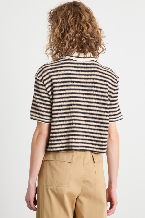 Camicia boxy in jersey