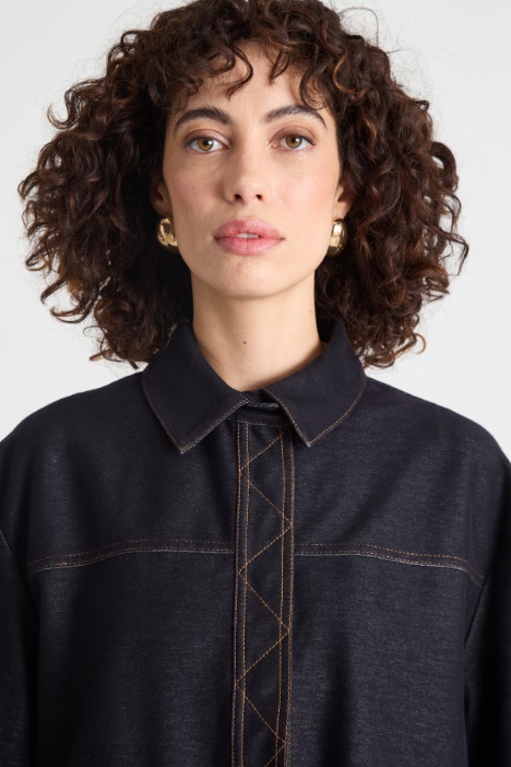 Giacca a camicia in tela