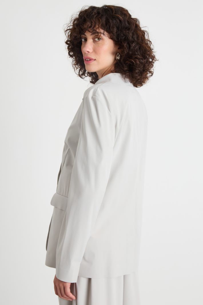 Single-breasted jersey blazer Intrend - 4