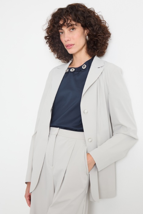 Single-breasted jersey blazer Intrend